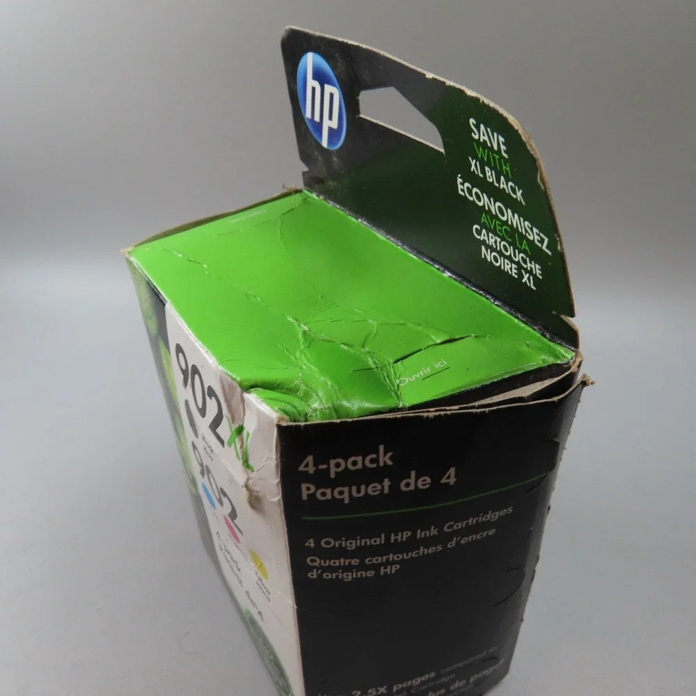 HP 902XL Black /902  Cyan/Magenta/Yellow 4-Pack (Exp: AUG 2022) Sealed